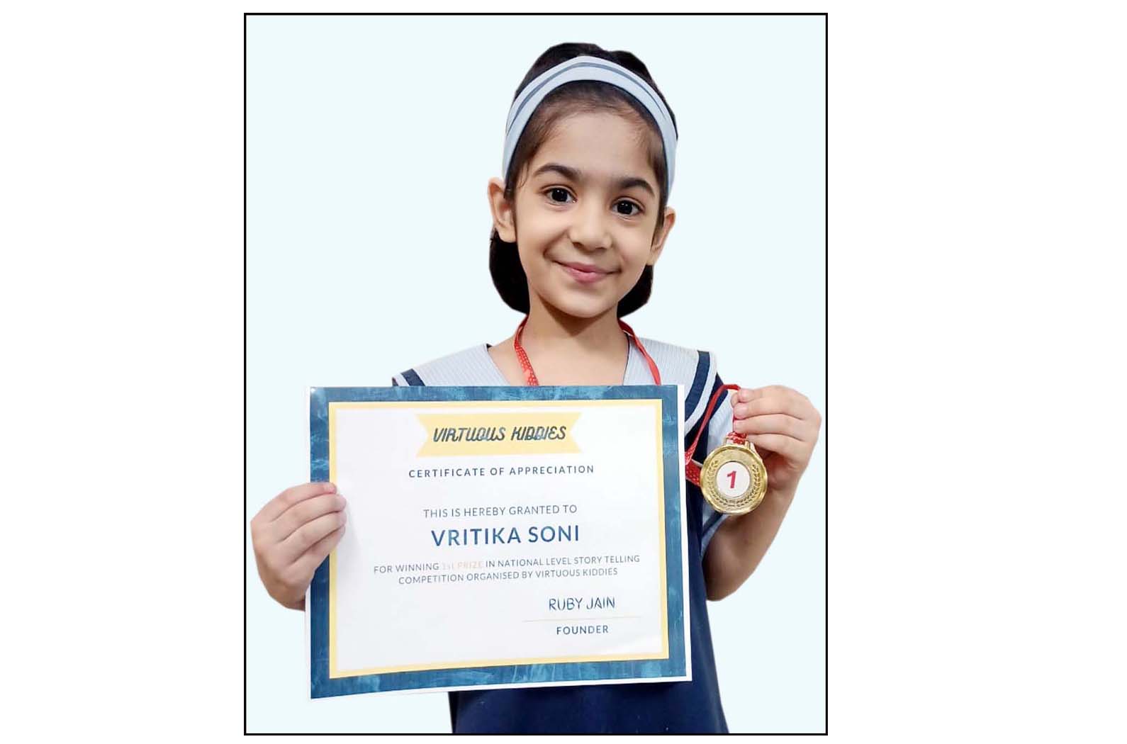 CMS student bags gold in  National Story-telling competition 