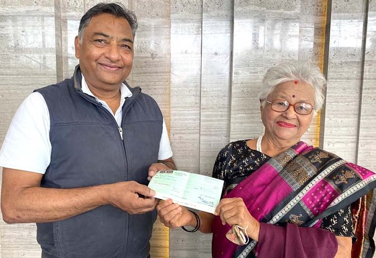 CMS donates Rs 1 Lakh for animal welfare