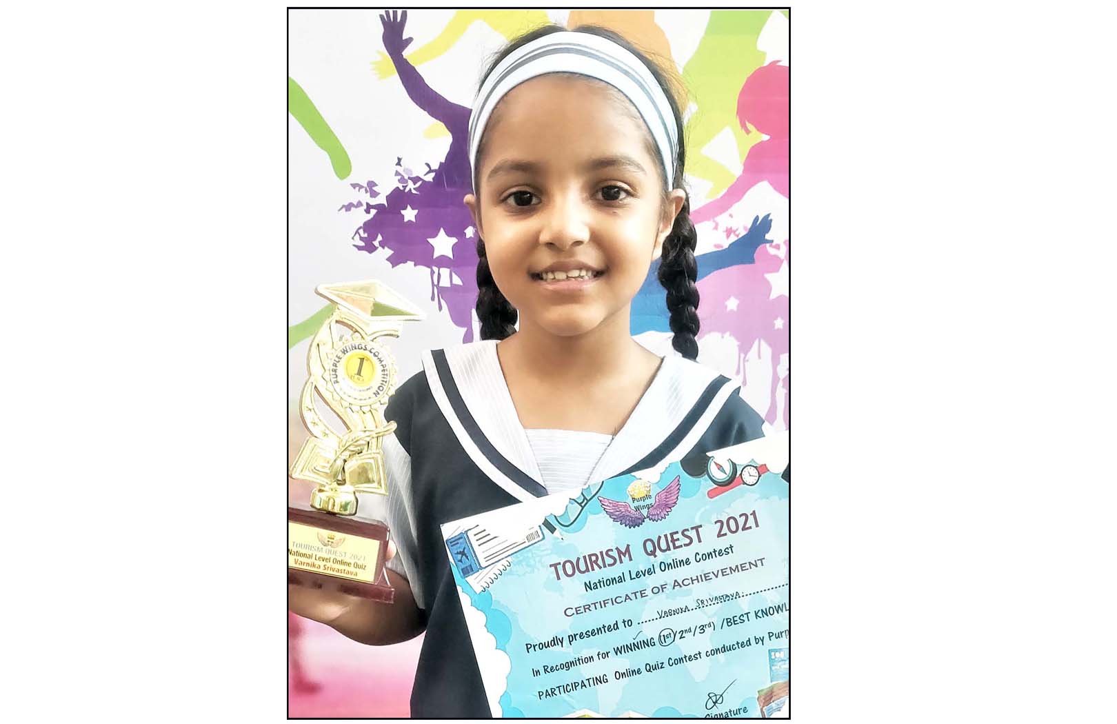 CMS student wins first prize in  national quiz competition