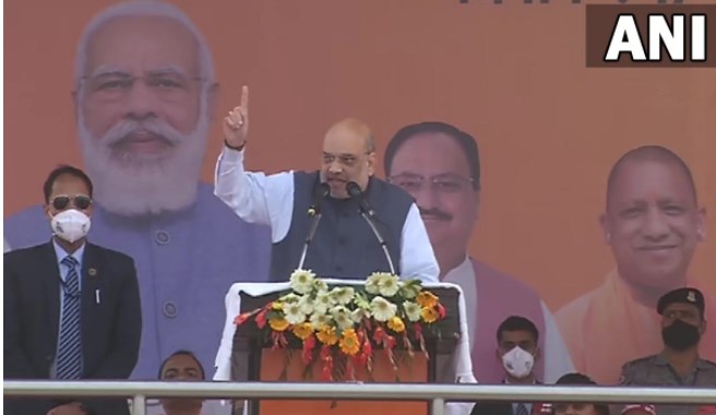लखनऊ में अमित शाह की हुंकार, कहा- UP में अब माफियाओं की खैर नहीं