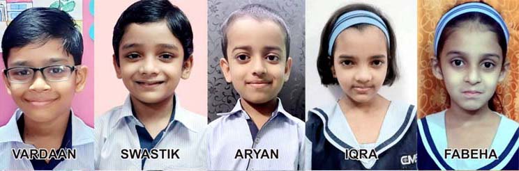 CMS students win Gold medals in International Hindi Olympiad