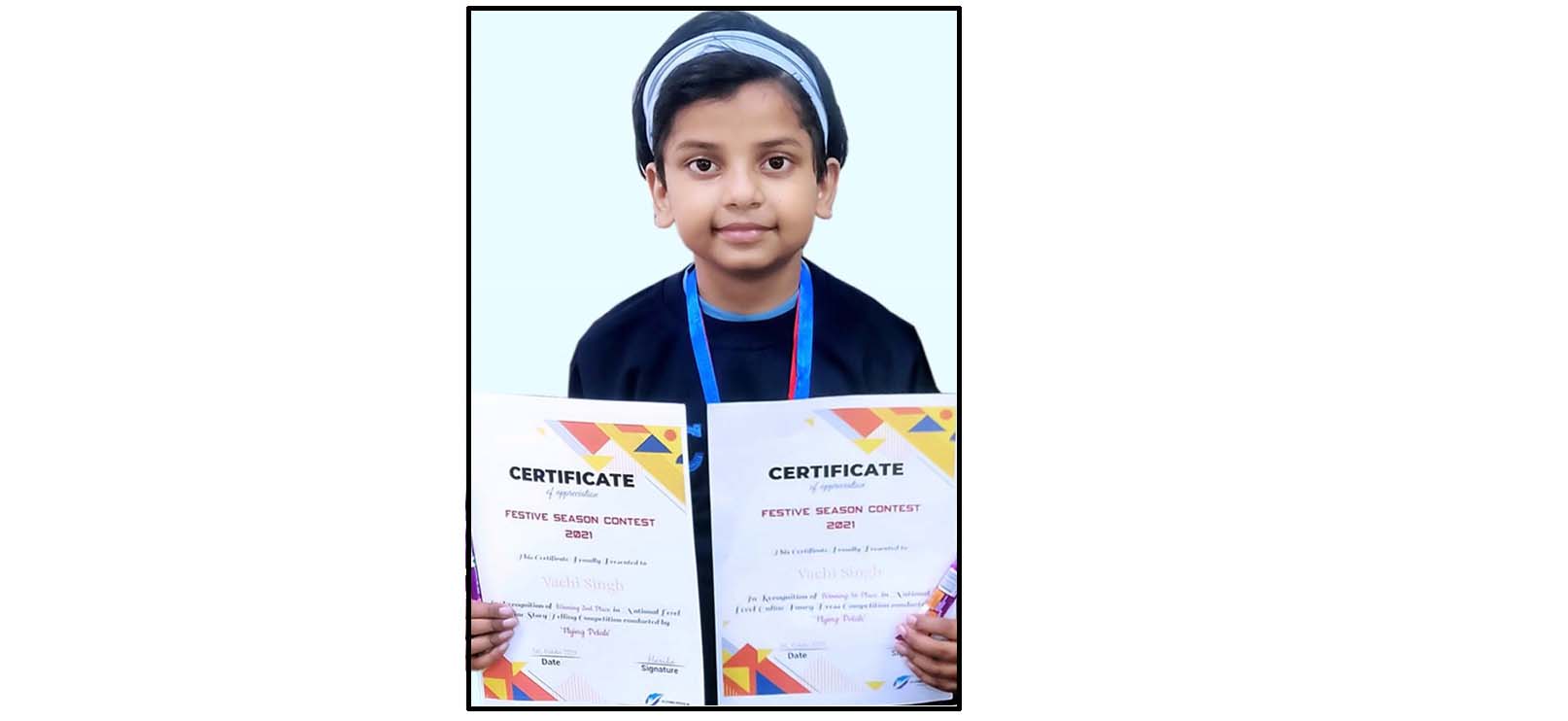 Vachi bags first prize in Fancy Dress Competition