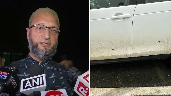 ओवैसी के काफिले पर फायरिंग, दो गिरफ्तार, पुलिस की पूछताछ जारी