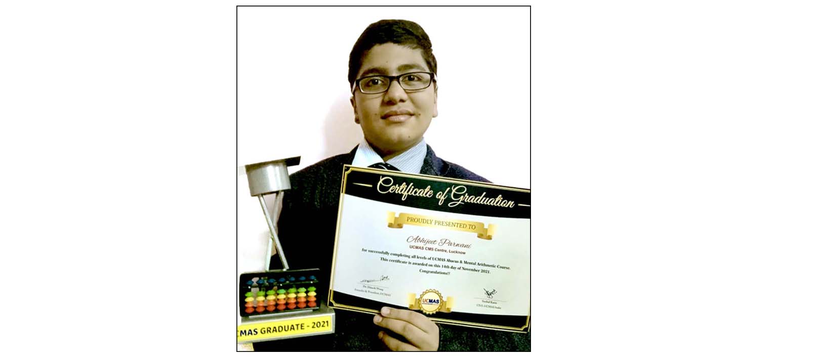CMS student wins the title of UCMAS Graduate