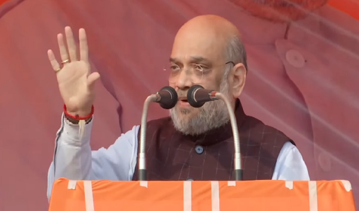 बुआ-भतीजा की सरकार ने UP को गर्त में डालने का किया काम, अमित शाह बोले- भाजपा ने किया सबका विकास