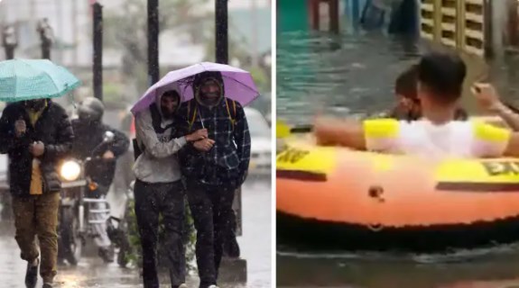 दिल्ली समेत कई राज्यों में राहत की बारिश, हैदराबाद में सड़कें बनी नदियां