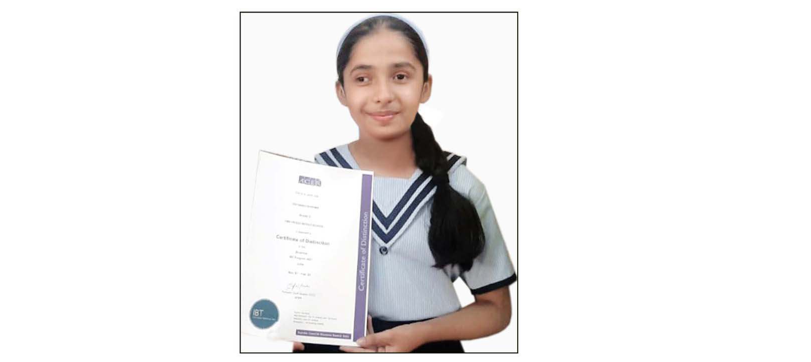 CMS student awarded for outstanding performance in International Science competition