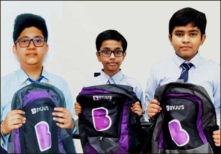 Three CMS students selected in national level competition