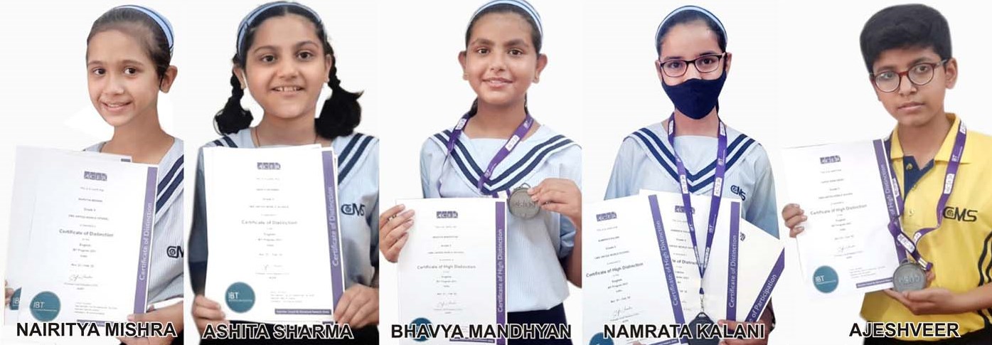 CMS students awarded for outstanding performance in International English competition