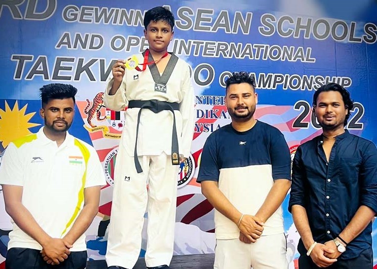 CMS student wins Gold in  International Taekwondo Championship