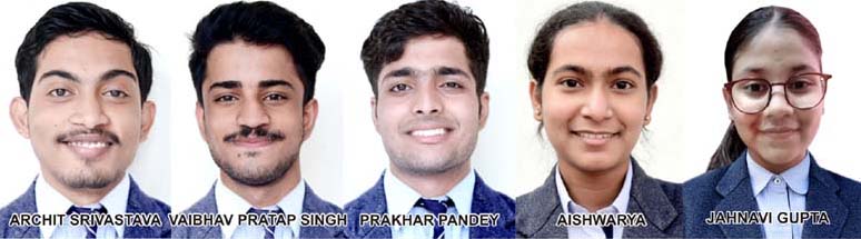Five CMS students selected in  All India Law Entrance Test