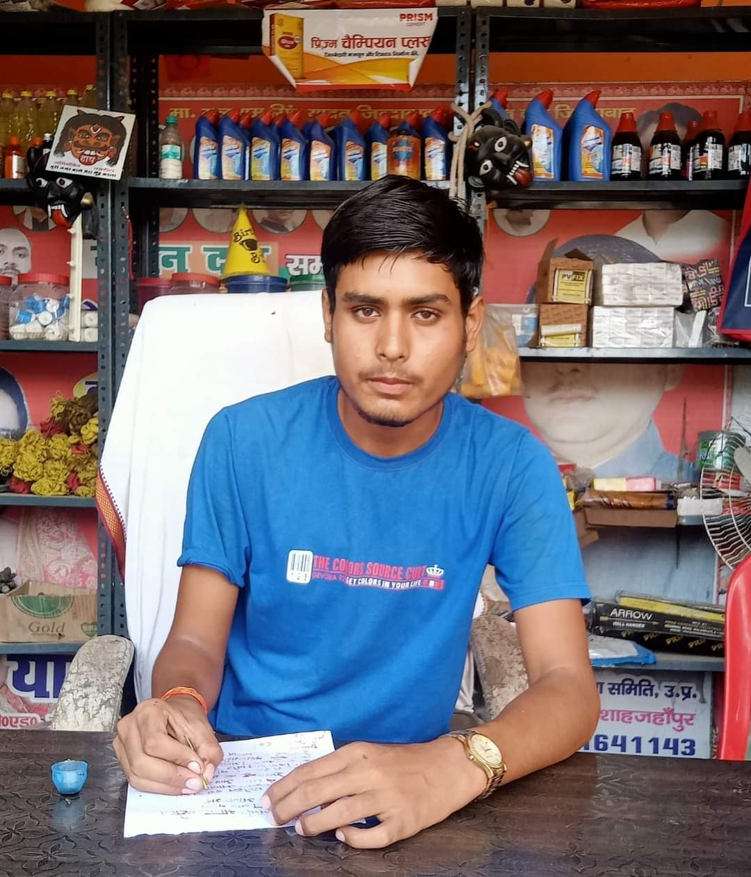शाहजहांपुर के छात्र ने आजमगढ़ के भाजपा सांसद को खून से लिखकर सेना अहीर रेजिमेंट बनाने की माग 