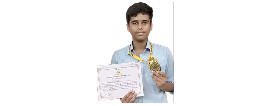 CMS student grabs gold in State level Skating Contest