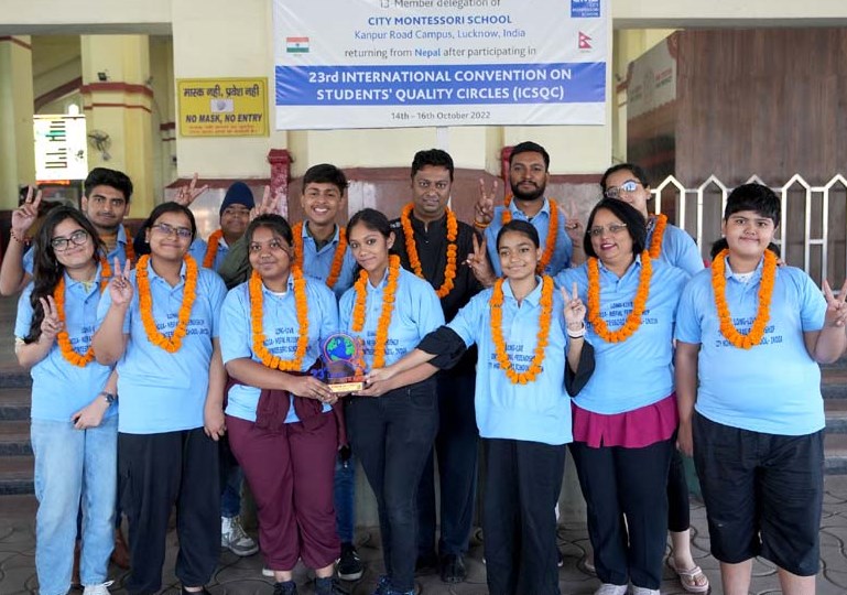 CMS delegation accorded warm welcome upon return after attending international conference in Nepal