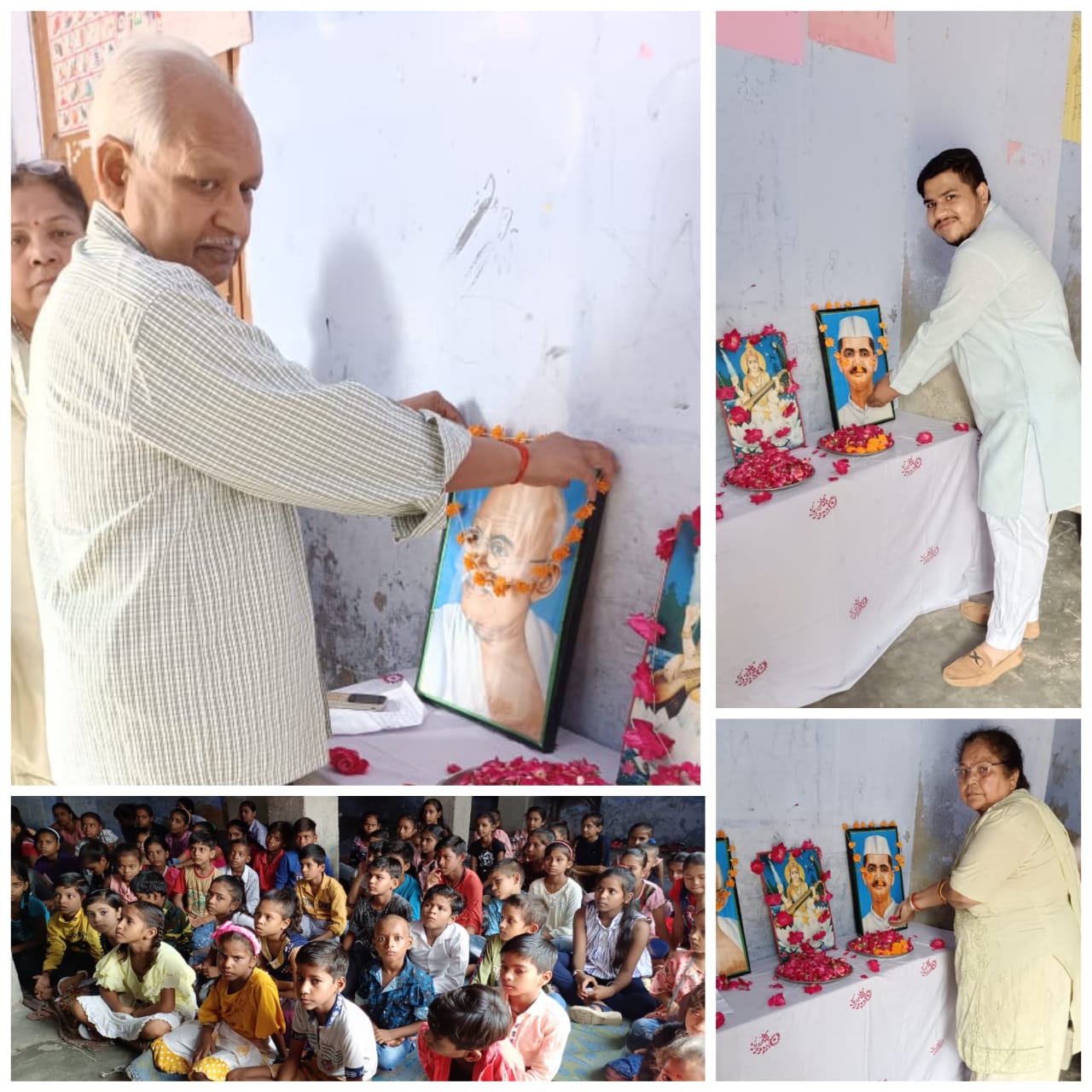शाहजहाँपुर: श्री चित्रगुप्त महिला विद्यालय जू० हा० स्कूल में 2 अक्टूबर को गांधी जयंती एवं शास्त्री जयंती बड़े ही धूमधाम से मनाई गई