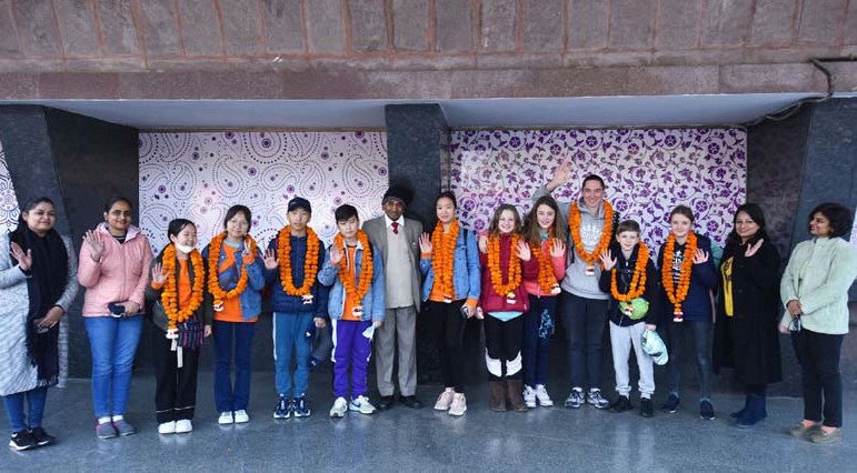 Student teams arrived from 9 countries to participate in  International Childrens Camp accorded warm welcome in Lucknow