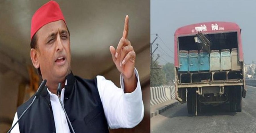 यूपी रोडवेज की ऐसी बस देखी है, अखिलेश यादव बोले; खटारा सरकार की खटारा बस