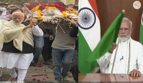 PM मोदी ने पहले निभाया मां का कर्ज, फिर देश का फर्ज