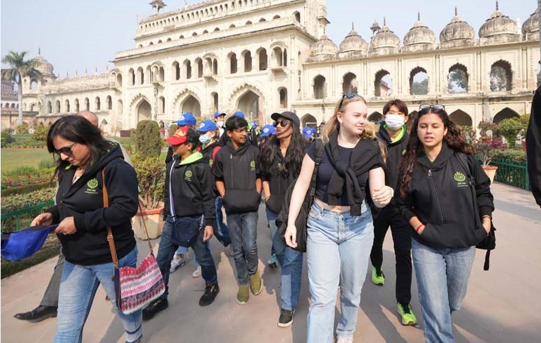 Children of 9 countries enjoy visit to Bara Imambara