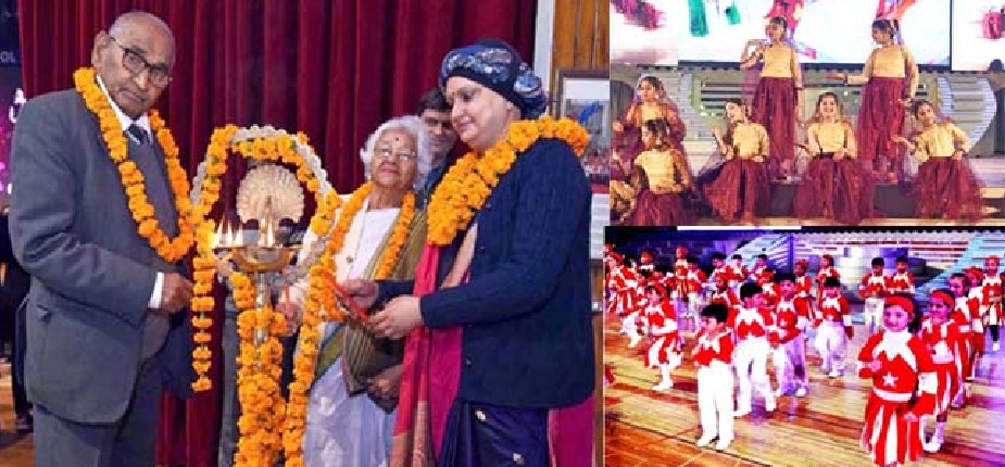 शिक्षात्मक-साँस्कृतिक कार्यक्रमों की इन्द्रधनुषी  छटा बिखेरी सी.एम.एस. छात्रों ने