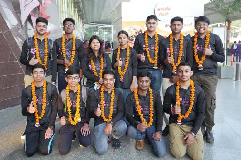 CMS students team leaves for Japan  for a Science Exchange Programme