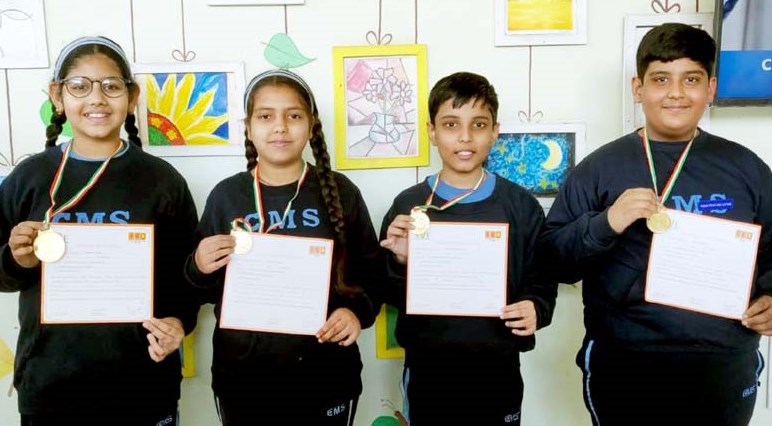 Four CMS students win gold medals in International English Olympiad