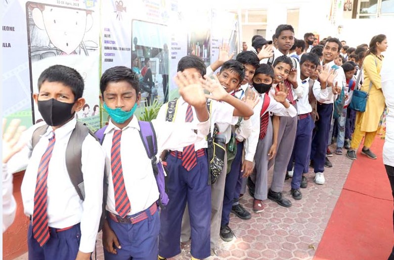 Students spirit soar high at International Childrens Film Festival showing films from 104 countries 