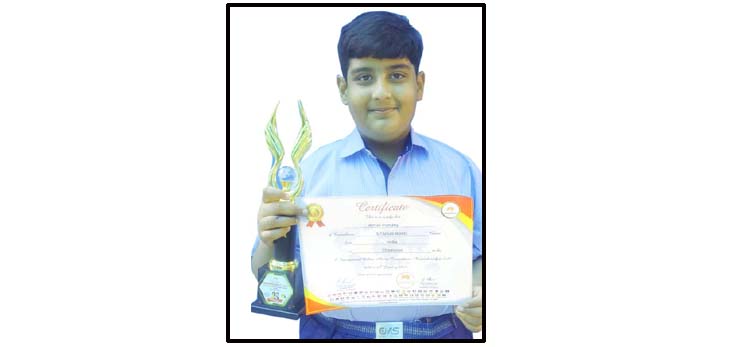 CMS student emerges champion in International Competition