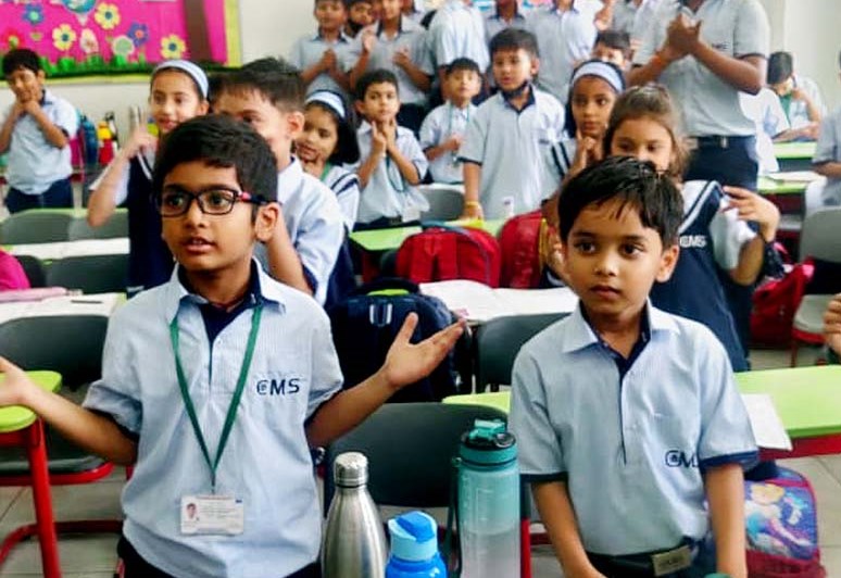 CMS Junior Classes give Moral education training to the tiny-tots