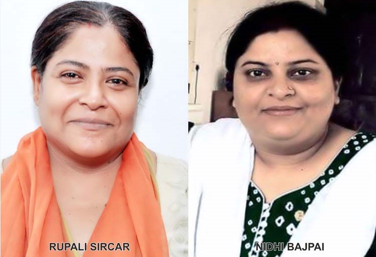 CMS teachers Rupali Sircar and Nidhi Bajpai on CENTA Wall of Fame