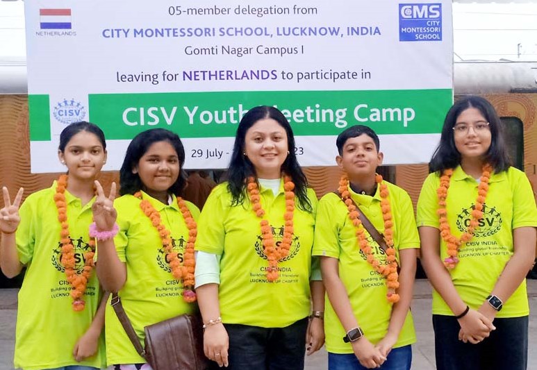 CMS delegation leaves for the Netherlands to attend International Youth Meeting