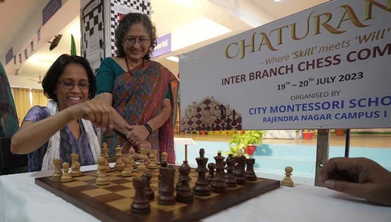 Students involved in tough contest on the chess board