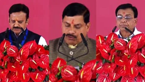 मध्य प्रदेश में मोहनराज का हो गया आगाज, मुख्ममंत्री के साथ राजेंद्र शुक्ला और जगदीश देवड़ा की शपथ