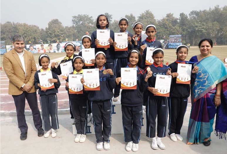 Students display outstanding sports talents at Annual Sports Day of CMS Anand Nagar