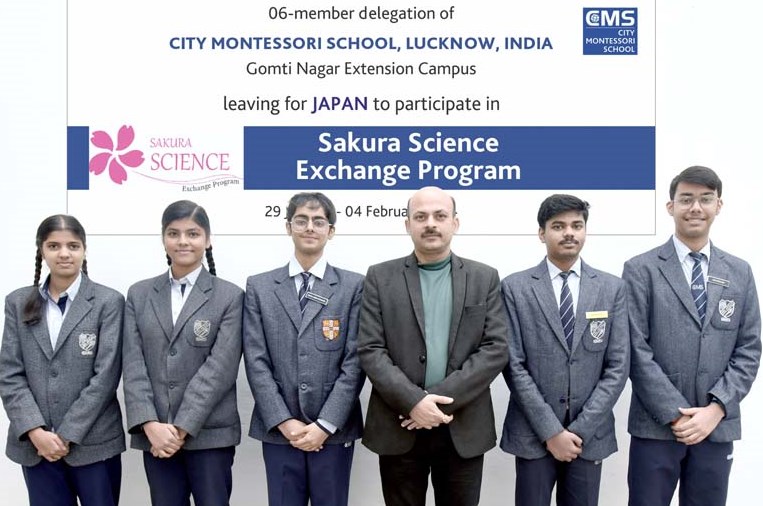 छः सदस्यीय सी.एम.एस. छात्र दल जापान में भारत का प्रतिनिधित्व करेगा
