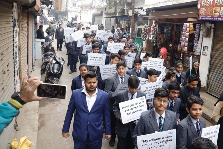 CMS students take out Interfaith Harmony March