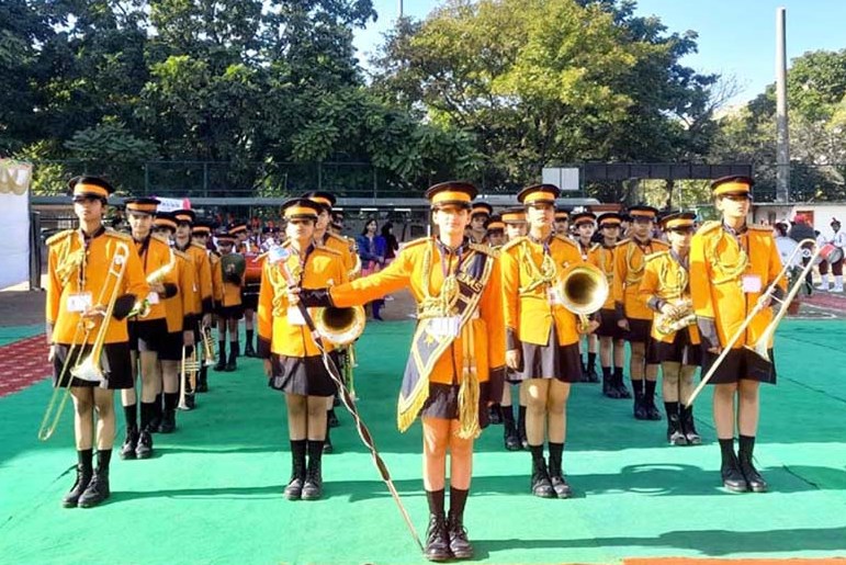 CMS Girls Brass Band Team wins national honour at National School Band Competition