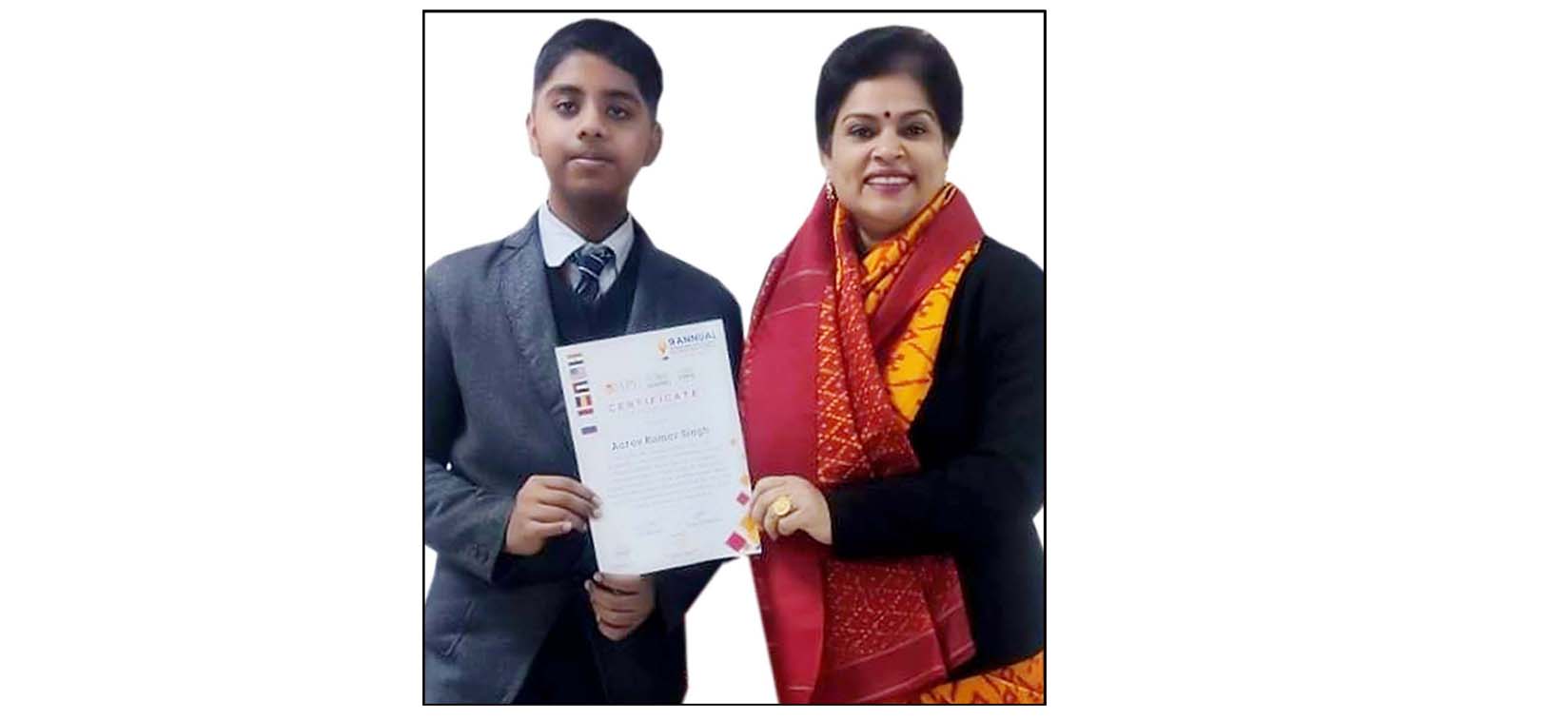CMS student Aarav secures AIR 2 in Maths Olympiad