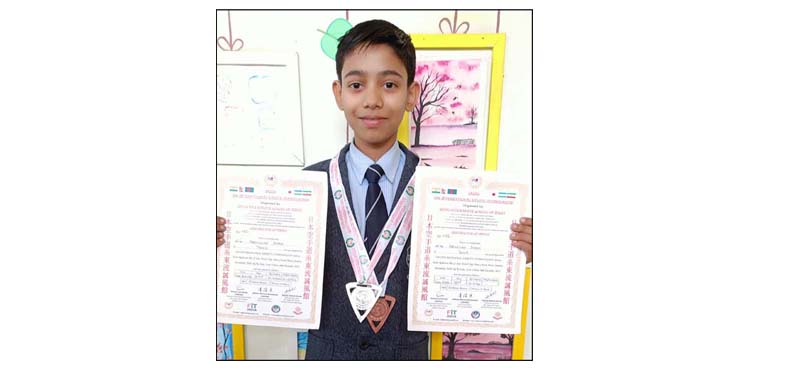 CMS student clinches silver and bronze medals at International Karate Championship