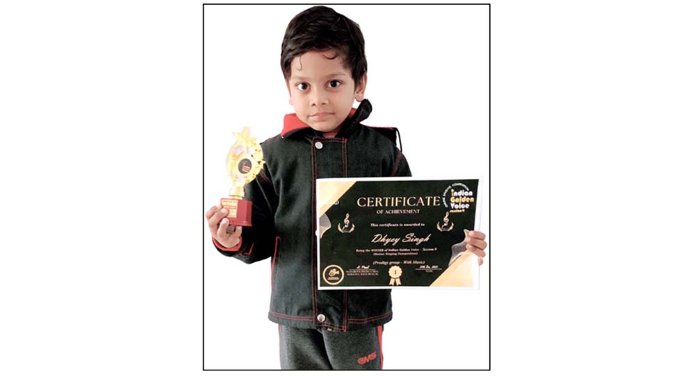 CMS student wins first prize in Singing Competition