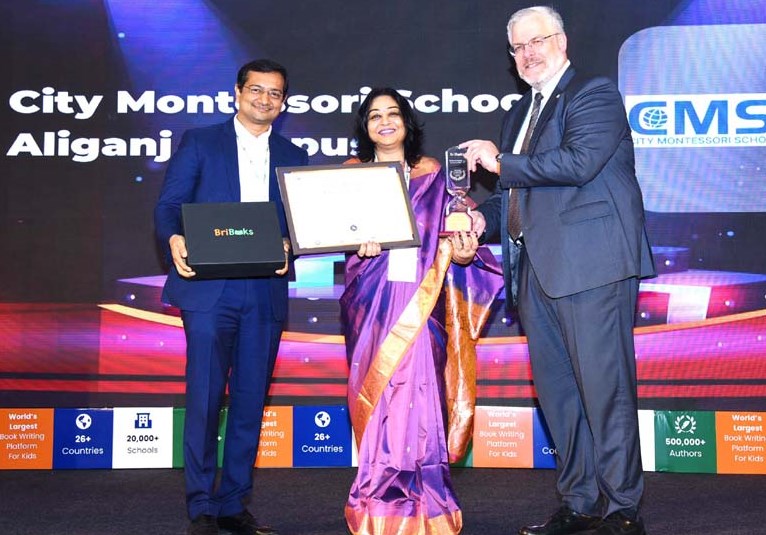 CMS Aliganj Campus honoured with National Literary Leadership Award