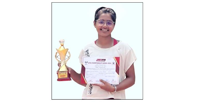 Arundhati of CMS wins in Lawn Tennis Doubles