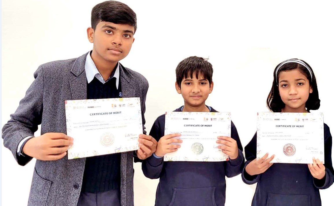 CMS students awarded in Green Olympiad