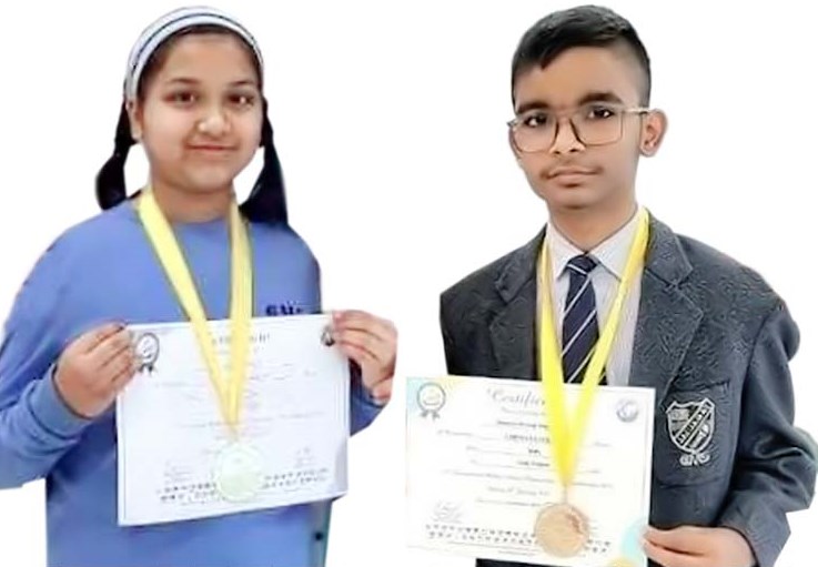CMS students win gold medals in  International Abacus Competition