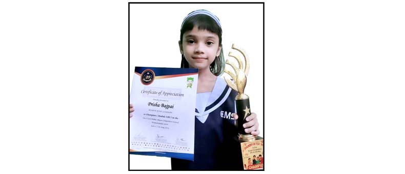 Prisha of CMS emerges champion in Abacus Competition