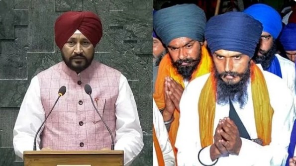 पहले भिंडरावाले को खड़ा किया, अब अमृतपाल सिंह का समर्थन; लोकसभा में चन्नी के बयान पर भड़की भाजपा