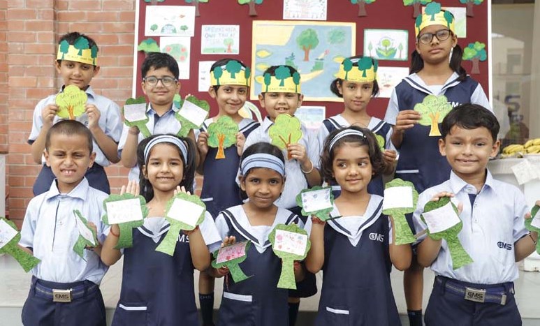 CMS leads the drive to plant saplings during Van Mahotsav