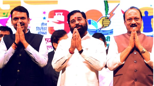 सीएम शिंदे और अजित पवार की माफी, फडणवीस का नेवी पर ठीकरा...