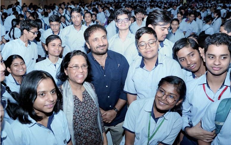 CMS students learn success mantrasfrom Super-30 s Anand Kumar