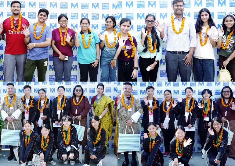 Participating students teams accorded warm welcome upon arrival in Lucknow